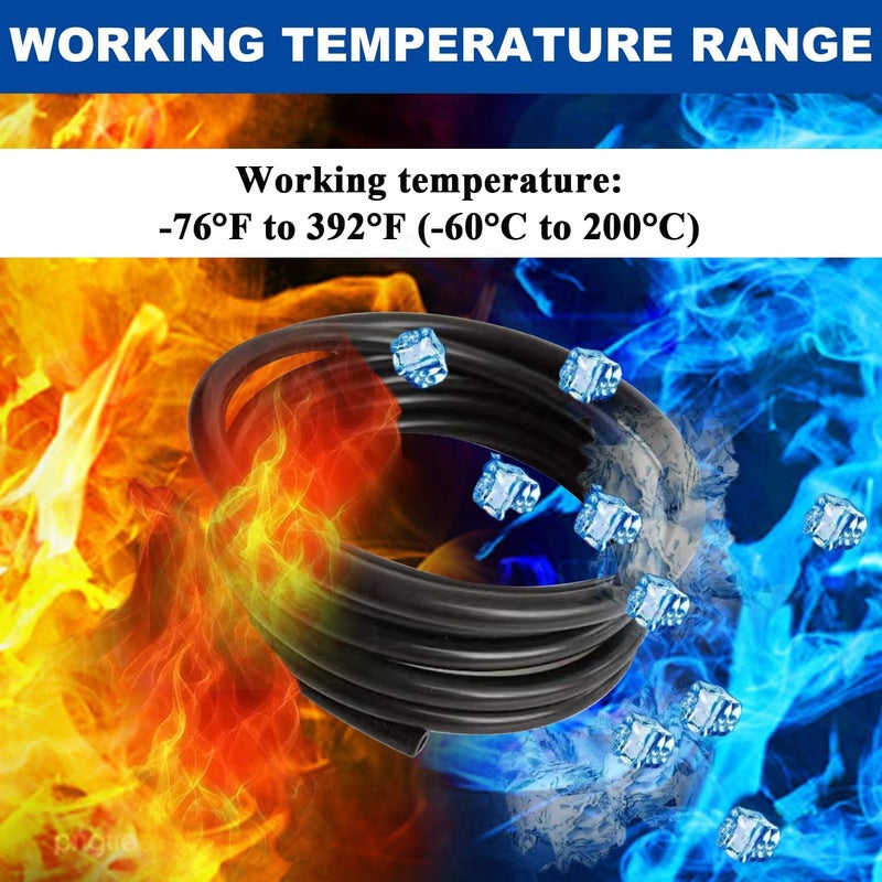 Tnisesm خرطوم فراغ 6 قدم للسيارات 1/8"ID عالي الأداء 130PSI مجموعة خرطوم سيليكون - Image 3